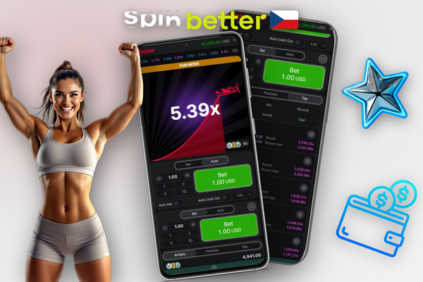 Přechod z Aviator demo režimu do hry o reálné peníze v CZK na Spinbetter