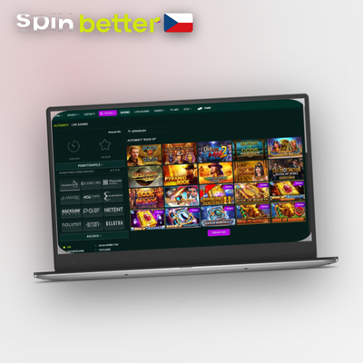 Spinbetter desktop verze nabízí plné rozlišení a stabilitu pro dlouhá herní sezení