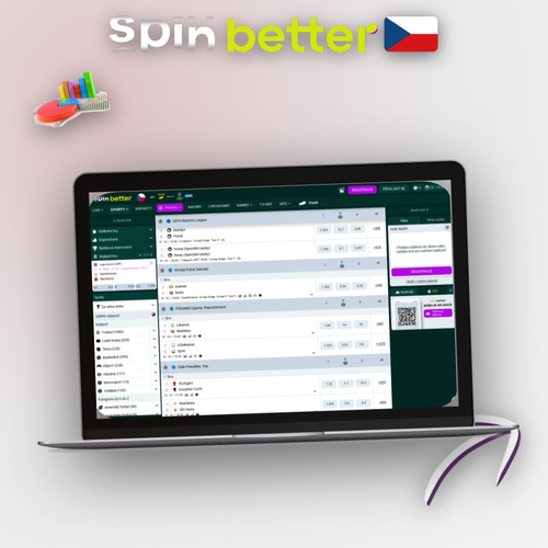 Spinbetter na počítači – desktopový klient s lobby kasina na notebooku a monitoru