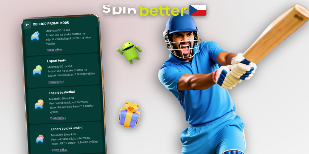 Spinbetter promo na sport — kurzová nabídka fotbalu a tenisu na mobilu